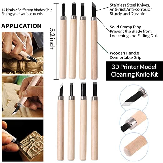 3D Printing Tool Kit Pro Grade Portable Tool Box contains 158 Pcs for Removing, Cleaning, and Finish 3D Print Accessories/Model Building